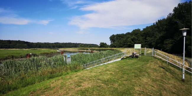 Anlegestelle des Münsterdorfer Yacht Club e.V.    <br/>Foto: Christian Kidon