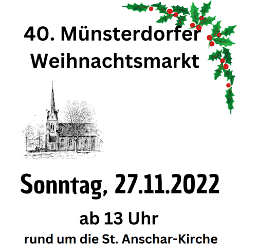 Flyer Weihnachtsmarkt Münsterdorf 2022